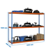 Étagère mobile charge moyenne 400kg - 1500x1200x600 - 3 niveaux Bleu/Orange - SIMON RACK - 8435104958223
