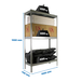 Étagère mobile charge moyenne 400kg - 1500x1500x750 - 3 niveaux Galvanisé - SIMON RACK - 8435104958278