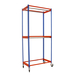Rayonnage pour vêtements 2075x900x750 - 2 niveaux Bleu/Orange - SIMON RACK - 8435104958650