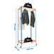 Rayonnage pour vêtements 2075x1200x500 - 1 niveau Bleu - SIMON RACK - 8435104958735