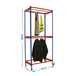 Rayonnage pour vêtements 2075x1200x750 - 2 niveaux Bleu - SIMON RACK - 8435104958810
