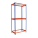 Rayonnage pour vêtements 2500x1200x750 - 2 niveaux Bleu/Orange - SIMON RACK - 8435104959091