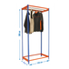 Rayonnage pour vêtements 3000x1200x500 - 1 niveau Bleu/Orange - SIMON RACK - 8435104959336
