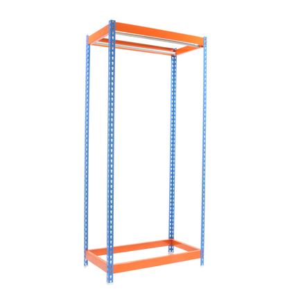 Rayonnage pour vêtements 2500x1500x600 - 1 niveau Bleu/Orange - SIMON RACK - 8435104959657