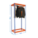 Rayonnage pour vêtements 3000x1500x600 - 1 niveau Bleu - SIMON RACK - 8435104959817