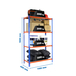 Rayonnage métallique léger sans vis 1500x1100x400 - 4 niveaux Bleu/Orange - SIMON RACK - 8435104960660