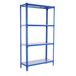 Rayonnage métallique léger sans vis 1500x800x500 - 4 niveaux Bleu - SIMON RACK - 8435104960714