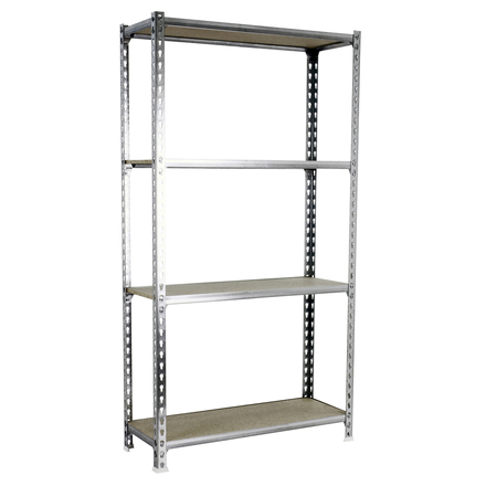 Rayonnage bois-métal léger sans vis 1500x1000x500 - 4 niveaux Bois - SIMON RACK - 8435104961285