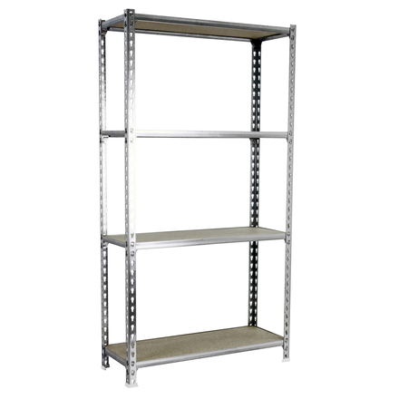 Rayonnage bois-métal léger sans vis 1500x1100x500 - 4 niveaux Bois - SIMON RACK - 8435104961322