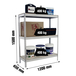 Étagère mobile charge moyenne 400kg - 1500x1200x600 - 3 niveaux Bois - SIMON RACK - 8435104961544
