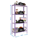 Rayonnage intérieur 1600x800x300 - 4 niveaux Blanc - SIMON RACK - 8435104961896