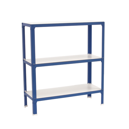 Rayonnage intérieur 900x800x300 - 3 niveaux Bleu/Blanc - SIMON RACK - 8435104961957