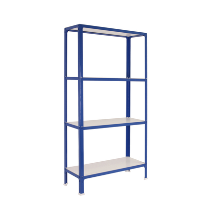 Rayonnage intérieur 1600x1000x300 - 4 niveaux Bleu/Blanc - SIMON RACK - 8435104962039