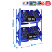 Rayonnage léger tri de bouteille sans vis 1000x800x300 - 2 niveaux Bleu - SIMON RACK - 8435104962404