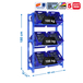 Rayonnage léger tri de bouteille sans vis 1800x800x300 - 3 niveaux Bleu - SIMON RACK - 8435104962459
