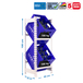Rayonnage léger tri de bouteille sans vis 1000x400x300 - 2 niveaux Blanc - SIMON RACK - 8435104962497