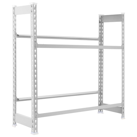 Rayonnage léger tri de bouteille sans vis 1000x800x300 - 2 niveaux Blanc - SIMON RACK - 8435104962503