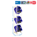 Rayonnage léger tri de bouteille sans vis 1800x400x300 - 3 niveaux Blanc - SIMON RACK - 8435104962541