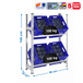 Rayonnage léger tri de bouteille sans vis 1000x800x300 - 2 niveaux Galvanisé - SIMON RACK - 8435104962602