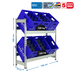 Rayonnage léger tri de bouteille sans vis 1000x1000x300 - 2 niveaux Galvanisé - SIMON RACK - 8435104962619