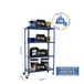 Rayonnage mobile métallique léger sans vis 1575x900x300 - 4 niveaux Bleu - SIMON RACK - 8435104962909