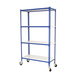 Rayonnage mobile métallique léger sans vis 1575x1000x300 - 4 niveaux Bleu/Blanc - SIMON RACK - 8435104962923