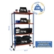 Rayonnage mobile métallique léger sans vis 1575x1000x300 - 4 niveaux Bleu/Orange/Galvanisé - SIMON RACK - 8435104962930