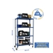 Rayonnage mobile métallique léger sans vis 1575x1000x300 - 4 niveaux Bleu - SIMON RACK - 8435104962947