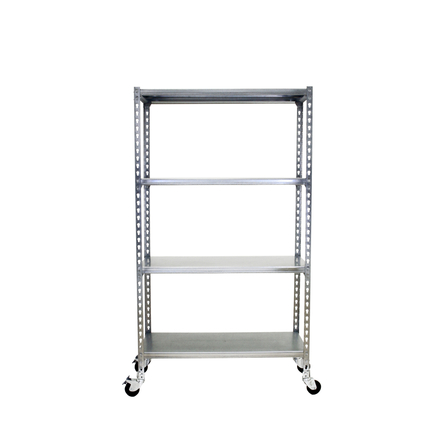 Rayonnage mobile métallique léger sans vis 1575x1100x300 - 4 niveaux Galvanisé - SIMON RACK - 8435104962992