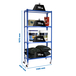 Rayonnage mobile métallique léger sans vis 1575x1100x400 - 4 niveaux Bleu/Blanc - SIMON RACK - 8435104963128