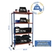 Rayonnage mobile métallique léger sans vis 1575x900x500 - 4 niveaux Bleu/Orange - SIMON RACK - 8435104963210