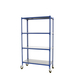 Rayonnage mobile métallique léger sans vis 1575x900x500 - 4 niveaux Bleu - SIMON RACK - 8435104963227