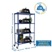 Rayonnage mobile métallique léger sans vis 1575x1000x500 - 4 niveaux Bleu/Blanc - SIMON RACK - 8435104963241