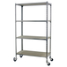 Rayonnage mobile bois-métal léger sans vis 1575x1000x300 - 4 niveaux Bois - SIMON RACK - 8435104963432