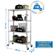Rayonnage mobile bois-métal léger sans vis 1575x1000x400 - 4 niveaux Bois - SIMON RACK - 8435104963593