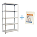 Rayonnage métallique léger sans vis 1800x900x300 - 5 niveaux Blanc - SIMON RACK - 8435104973820