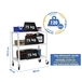 Rayonnage mobile métallique léger sans vis 975x800x400 - 3 niveaux Blanc - SIMON RACK - 8435104973998