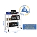 Rayonnage mobile métallique léger sans vis 975x1000x400 - 3 niveaux Blanc - SIMON RACK - 8435104974018