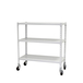 Rayonnage mobile métallique léger sans vis 975x800x500 - 3 niveaux Blanc - SIMON RACK - 8435104974032