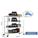 Rayonnage mobile métallique léger sans vis 1575x800x300 - 4 niveaux Blanc - SIMON RACK - 8435104974193