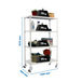 Rayonnage mobile métallique léger sans vis 1575x1100x300 - 4 niveaux Blanc - SIMON RACK - 8435104974223