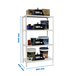 Rayonnage métallique léger sans vis 1500x900x400 - 4 niveaux Blanc - SIMON RACK - 8435104974360