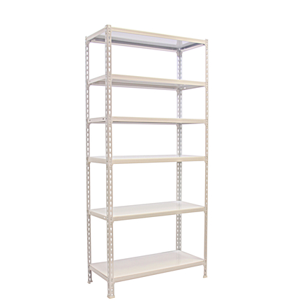 Rayonnage métallique léger sans vis 2500x800x500 - 6 niveaux Blanc - SIMON RACK - 8435104974513
