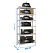 Rayonnage métallique léger sans vis 2500x800x500 - 6 niveaux Blanc - SIMON RACK - 8435104974513