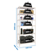 Rayonnage métallique léger sans vis 2500x1100x500 - 6 niveaux Blanc - SIMON RACK - 8435104974544