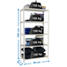 Rayonnage bois-métal léger sans vis 1800x900x500 - 5 niveaux Blanc/Bois - SIMON RACK - 8435104974612