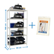 Rayonnage bois-métal léger sans vis 1800x900x500 - 5 niveaux Blanc/Bois - SIMON RACK - 8435104974629