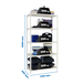 Rayonnage bois-métal léger sans vis 2000x1100x400 - 5 niveaux Blanc/Bois - SIMON RACK - 8435104974698