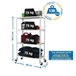 Rayonnage mobile bois-métal léger sans vis 1575x800x300 - 4 niveaux Blanc/Bois - SIMON RACK - 8435104974957