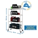 Rayonnage mobile bois-métal léger sans vis 1575x900x300 - 4 niveaux Blanc/Bois - SIMON RACK - 8435104974964
